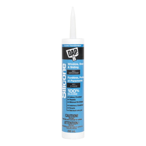 DAP Silicone (100% Waterproof Seal) Clear - 290ml